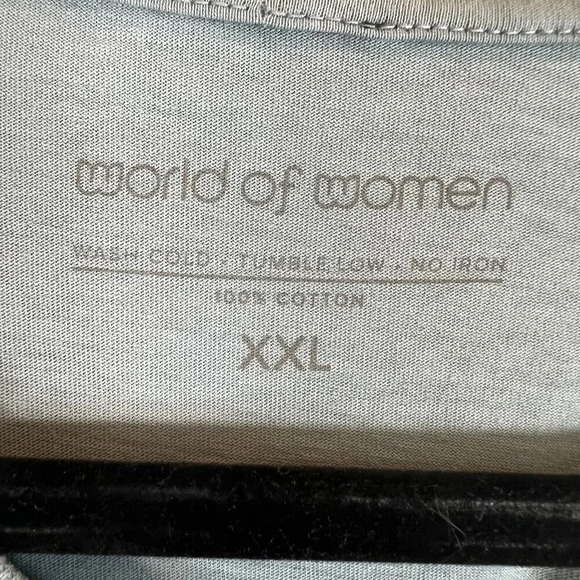 World of Women XXL Blue Men's Short Sleeve Graphic T-Shirt - Picture 4 of 10